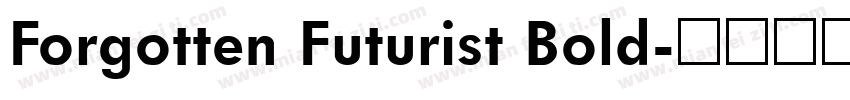 Forgotten Futurist Bold字体转换